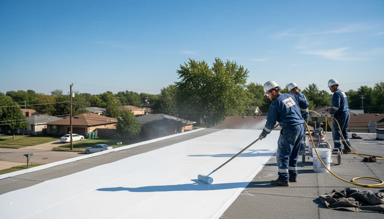 Commercial roof coating in Tucker, AR near me